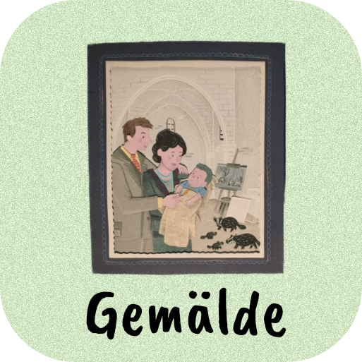 Button Gemälde der gräflichen Familie